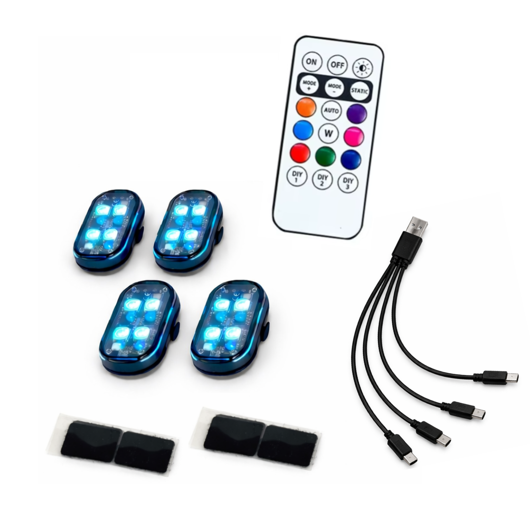 Luces LED inalámbricas RGB, con carga USB